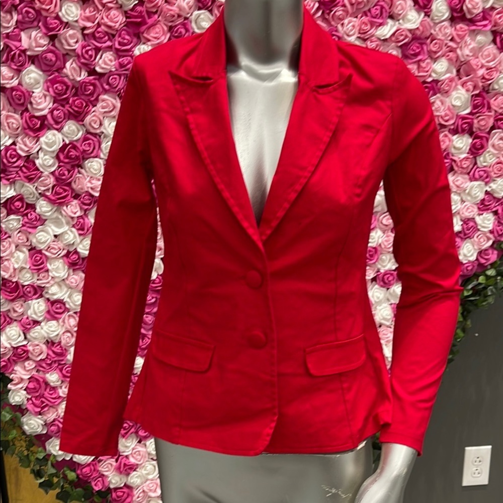 💚 Women's Red Blazer